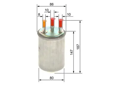 PSA 1803.87 Motor Kulak Saplaması GM 180387, GM 90360086