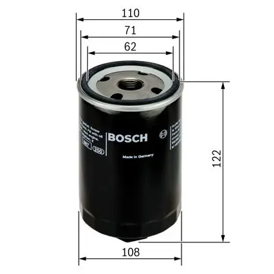 BOSCH 0451203223 Yağ Fıltresı GM 069115561A