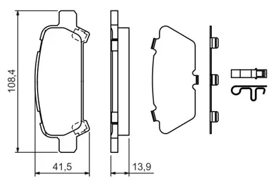 BOSCH 0986424650 Fren Balatası Arka GM 26696/FC000