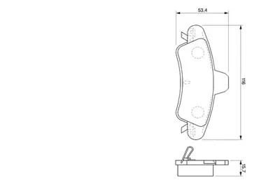 BOSCH 0986424744 Fren Balatası Arka GM XS7J/2M008/AB