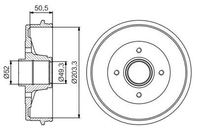 BOSCH 0986477210 Kampana Arka GM 432022546R