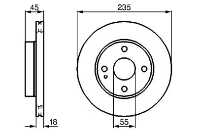 BOSCH 0986478241 Fren Dıskı Ön GM B25Y/33/25XB