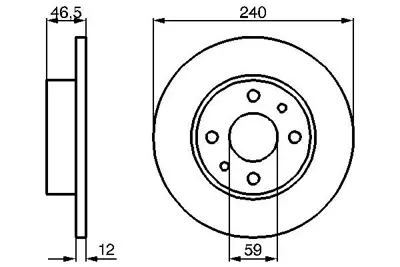 BOSCH 0986478353 Fren Dıskı Ön GM 71738423