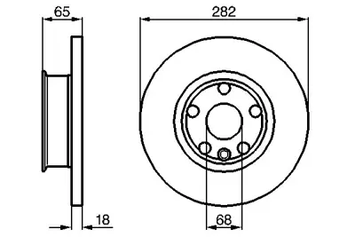 BOSCH 0986478613 Fren Dıskı Ön GM 701615301B