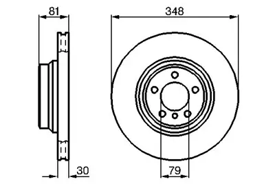 BOSCH 0986479003 Fren Dıskı Ön GM 34116750267