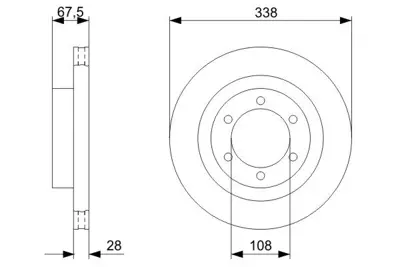 BOSCH 0986479304 Fren Dıskı Ön GM 43512/60150