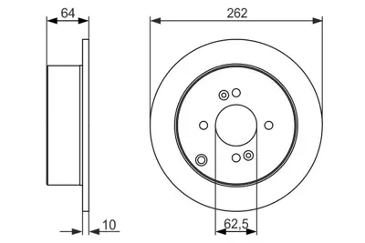 BOSCH 0986479371 Fren Dıskı Arka GM 584111C800