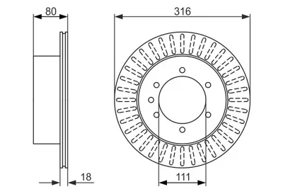 BOSCH 0986479385 Frendıskı GM NIS4320605J03/NIS4320605J04/