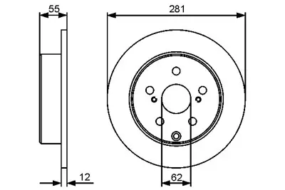 BOSCH 0986479419 Fren Dıskı Arka GM 42431/42060