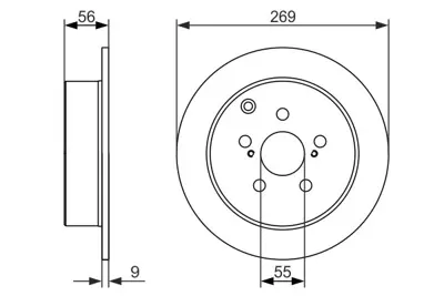 BOSCH 0986479658 Fren Dıskı Arka GM 42431/47030