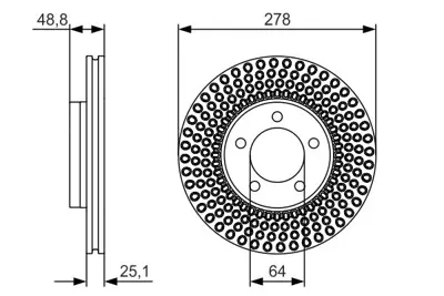 BOSCH 0986479699 Fren Dıskı Ön GM 31381374