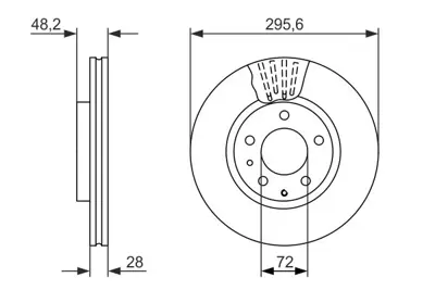 BOSCH 0986479758 Fren Dıskı Ön GM L214/33/25X