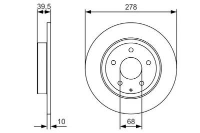 BOSCH 0986479C22 Fren Dıskı Arka GM GHT2/26/251