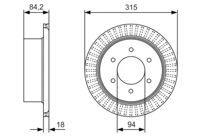 BOSCH 0986479C32 Fren Dıskı Arka GM 4615A097