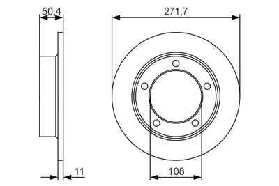 BOSCH 0986479R73 Fren Dıskı Ön GM 2121/3501070