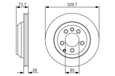 BOSCH 0986479S20 Fren Dıskı Arka GM 7L8615601C