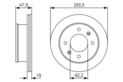 BOSCH 0986479S21 Fren Dıskı Ön GM 517121C050