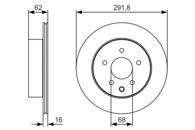 BOSCH 0986479S31 Fren Dıskı Arka GM 43206/8H701