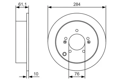 BOSCH 0986479U37 Fren Dıskı Arka GM 584113A300