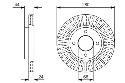 BOSCH 0986479U62 Fren Dıskı Ön GM 40206/EM10A