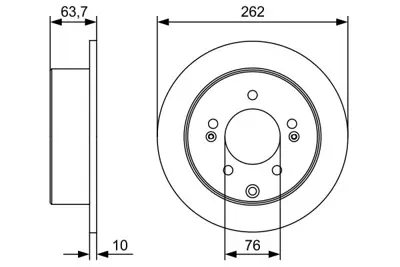 BOSCH 0986479W12 Fren Dıskı Arka GM 584112K300