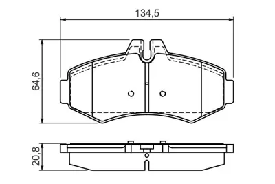 BOSCH 0986494013 Fren Balatası Ön GM MB/A6384210010