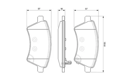 BOSCH 0986494129 Fren Balatası Ön GM 55810/79J10