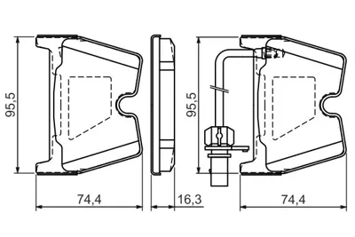 BOSCH 0986494216 Fren Balatası Ön GM 420698151D