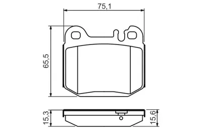 BOSCH 0986494410 Fren Balatası Arka GM A1634201120