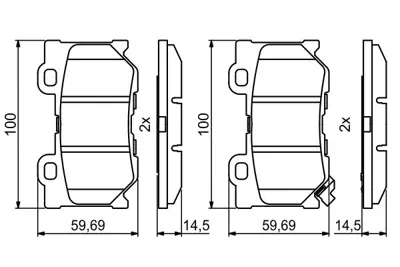 BOSCH 0986494863 Fren Balatası Arka GM D4060/JL00E