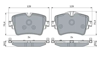 BOSCH 0986494940 Fren Balatası Ön GM 34106860019