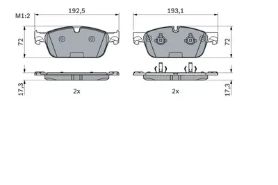 BOSCH 0986494962 Fren Balatası Ön GM A0064203620