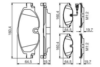 BOSCH 0986495347 Fren Balatası Ön GM 8V0698151