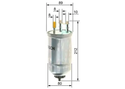 BOSCH 09864B2004 Yakıt Fıltresı GM 164002137R