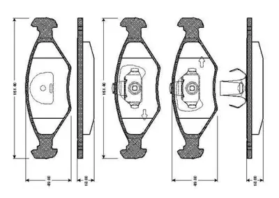 GOODYEAR 101003 Fren Balatası Ön GM 55170758