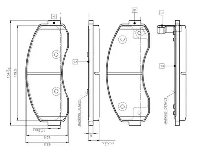 GOODYEAR 101052 Fren Balatası Ön GM 0K60B3328Z