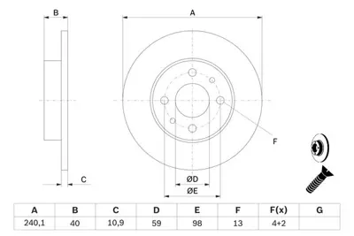 GOODYEAR 103020 Fren Dıskı Ön GM 7566931