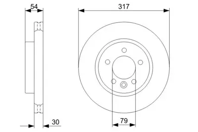 BOSCH 0986479287 Fren Dıskı Ön GM SDB000601, GM SDB000603, GM SDB000604, GM SDB000602, GM SDB500120, GM SBD000604