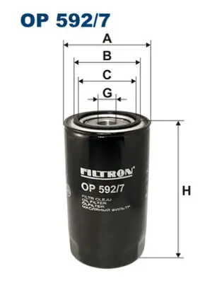 FILTRON OP 592/7 Yağ Fıltresı GM 500038752