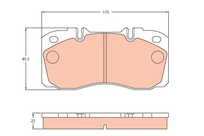 TRW GDB5068 Fren Balata Takımı GM 42555669