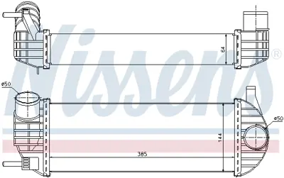 BEHR CI244000P TURBO RADYATÖRÜ 8ML376755551 KANGO 1.5 DCI 385X143X64