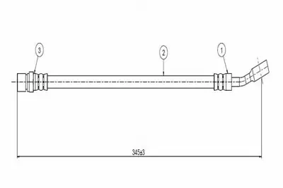 CAVO C800.446A FREN HORTUMU ÖN C800.446 CORSA-B