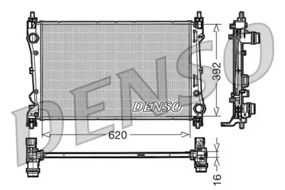 DENSO DRM09113 RADYATÖR 347325 DOBLO (10>) 1.3 MULTIJET