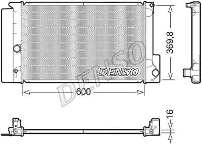 DENSO DRM50126 RADYATÖR DRM50126 COROLLA-AURIS (07>) 1.4 VVTI