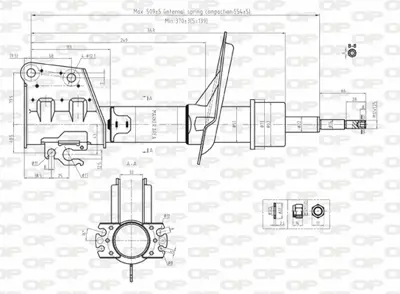 ELITCAR E-474-492 AMORTİSÖR ÖN E474492 DOBLO-II (06-) GAZLI