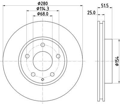 ELITCAR FD22611 DİSK AYNASI ÖN FD22611 MAZDA3 (14-17) CX-3