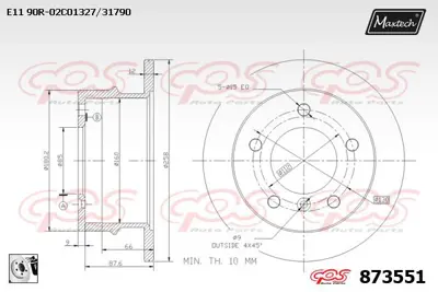 ELITCAR FD24365 DİSK AYNASI ARKA FD24365 LT35 SPRINTER (96-07)