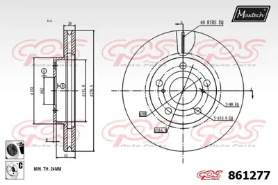 ELITCAR FD34535 DİSK FREN AYNASI ÖN FD34535 AURIS (12-) 1.4 D ZRE