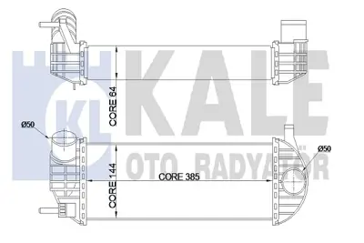 KALE 344980 TURBO RADYATÖRÜ 344980 KANGO-III 1.5DCI K9K 08->