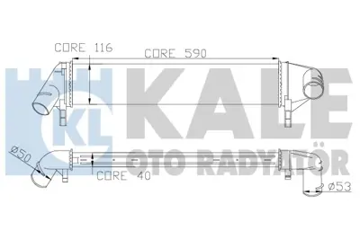 KALE 345085 TURBO RADYATÖRÜ 345085 DUSTER (09-) LOGAN MCV 1.5DCI (K9K) SANDERO